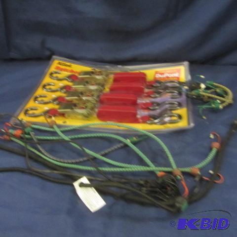 Ratchet Tie Downs, Bungees