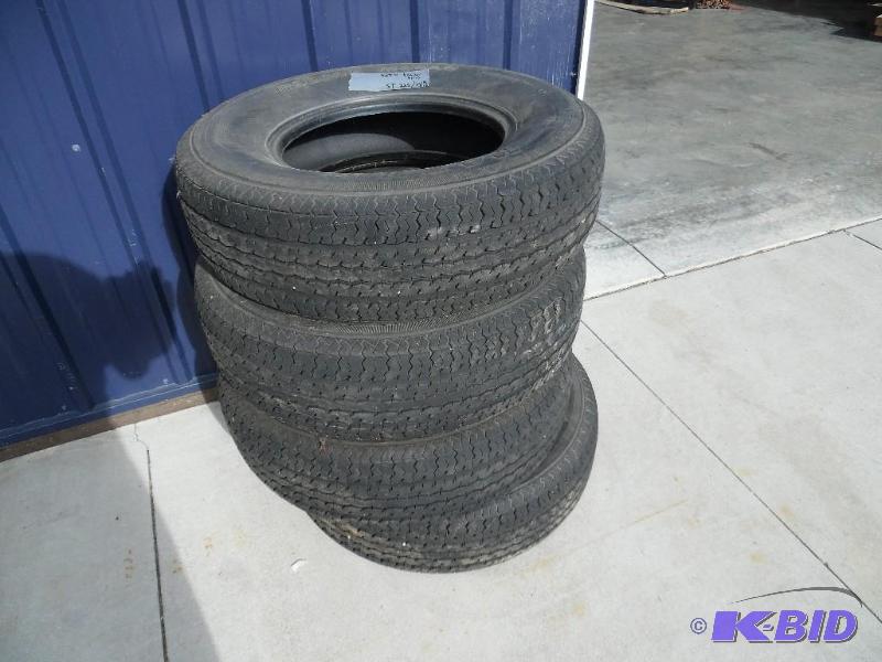 lot 24 image: Set of 4 Trailer Tires