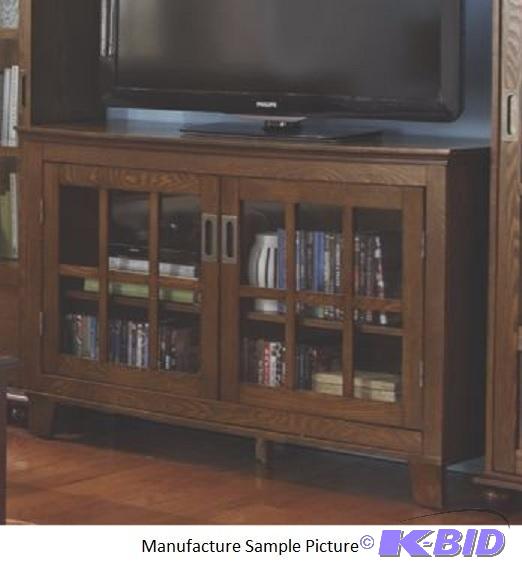 Swinging Door TV Stand -&nbspRich, walnut-st...