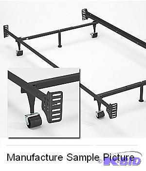 KingQueen Metal Bed Rails - Black - Bed rail...