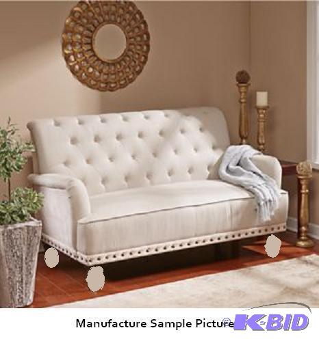 Tufted Pinstripe Loveseat -&nbspUpholstered ...