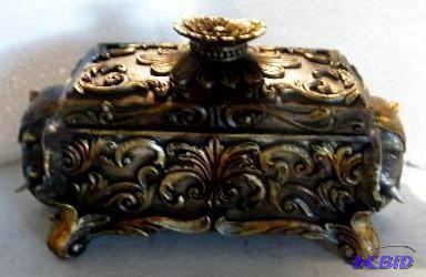 lot 31 image: Elephant Jewelry Keeper - 7.5" l x 3.5&q...
