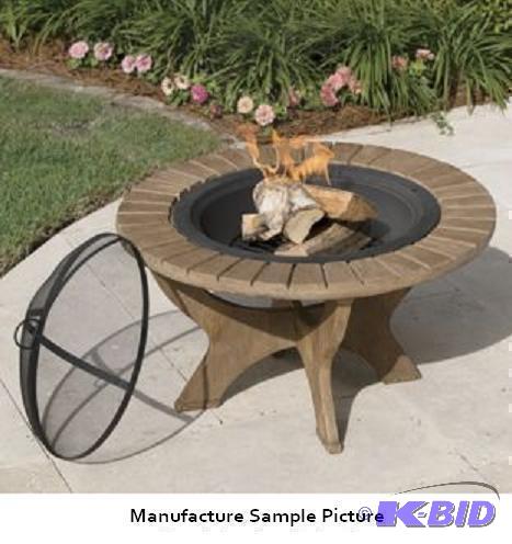 lot 35 image: Faux Wood Firepit - Gather friends and family...
