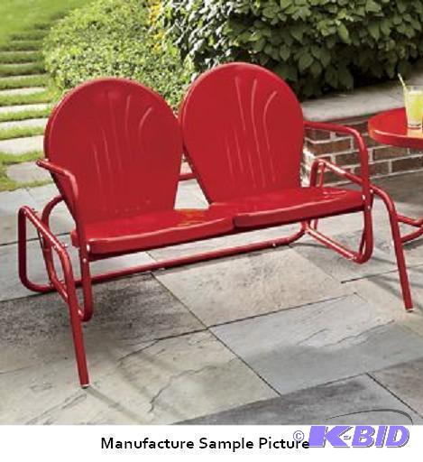 lot 37 image: Double Tulip Glider - Relax as you glide back...