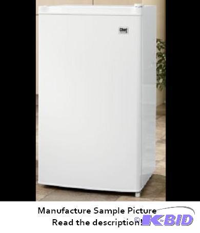 lot 45 image: Chef Tested Mini Refrigerator - White - Model...