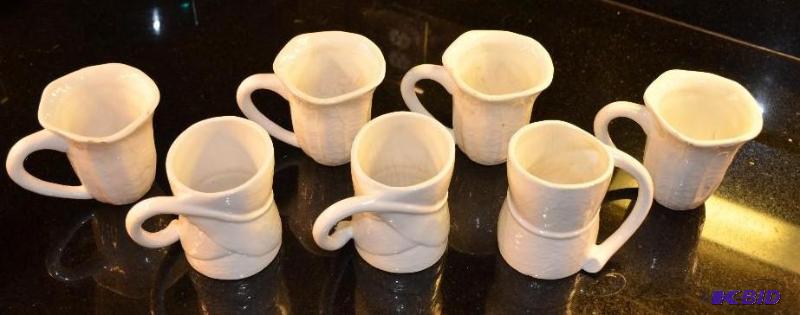 lot 111 image: Michael Aram 7 coffee cups signed art. lots 1...
