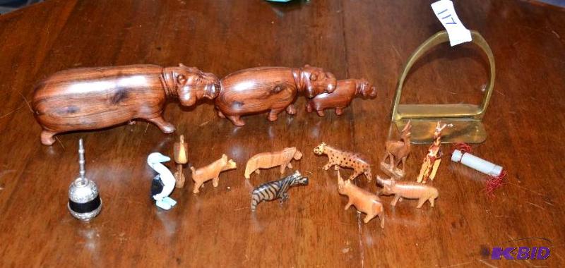 lot 119 image: Group of collectibles including rare hand car...