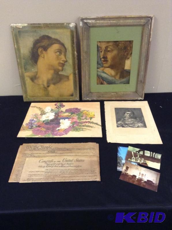 Lot Vintage Art
