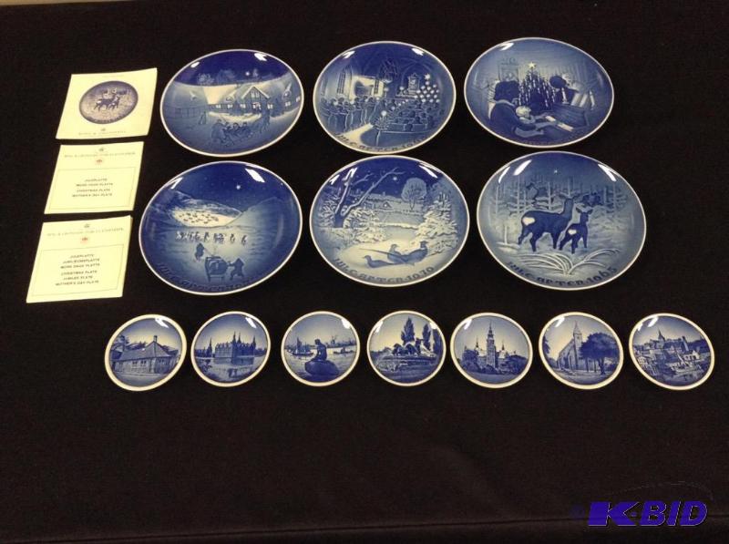 13 Vintage Bing & Grohdahl Plates