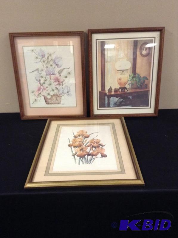 3 Framed Wall Hangings