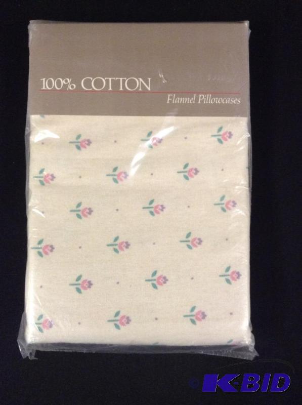 Pair 100% Cotton Flannel Pillowcases