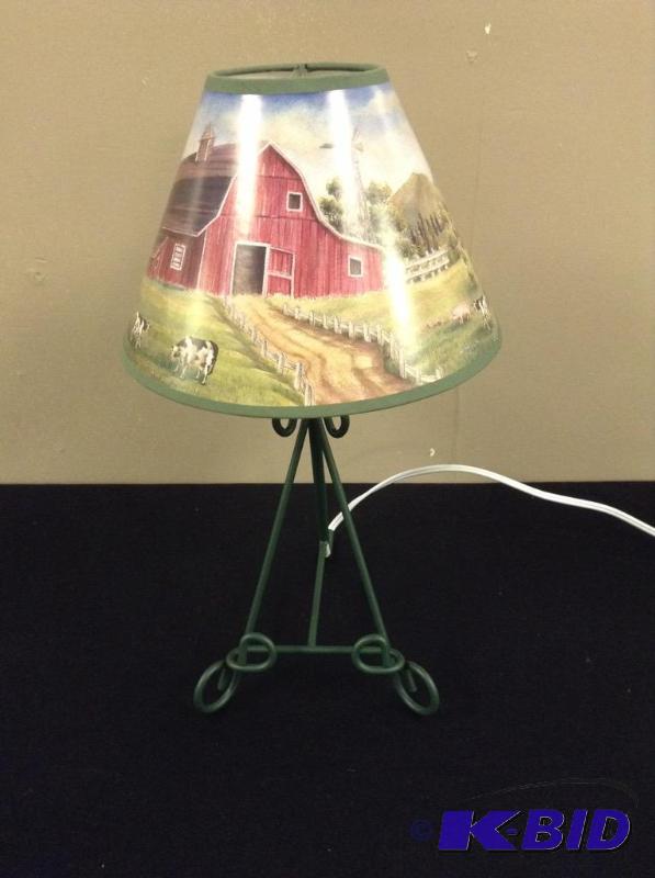 Farm Motif Table Lamp