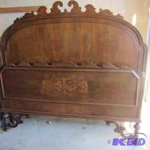 Antique Walnut Bed