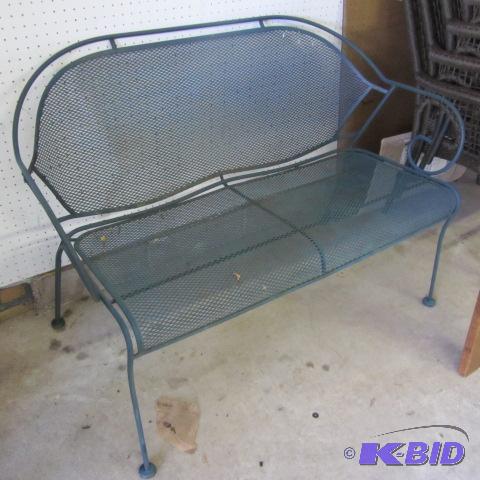 Metal Patio Bench