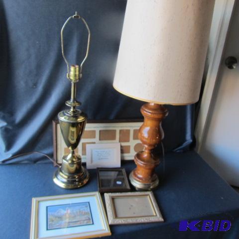 Table Lamps, Frames, Ferry Watercolor