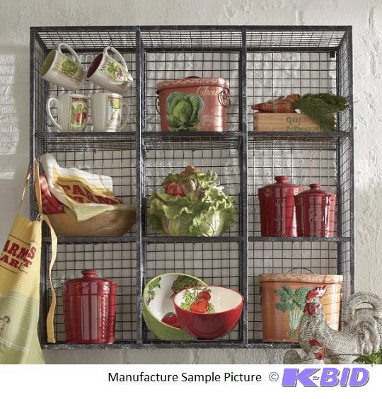 Nine Cube Wire Wall Unit - Black -&nbspMade ...