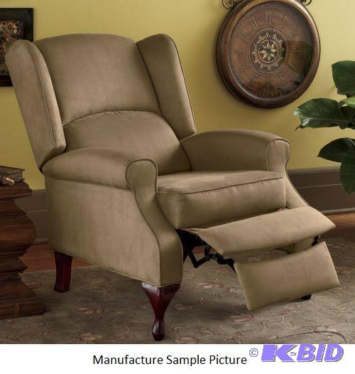 Tan Microfiber Wingback Recliner - 31&quot w...
