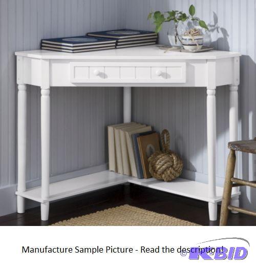 White Corner Desk - This compact corner desk ...