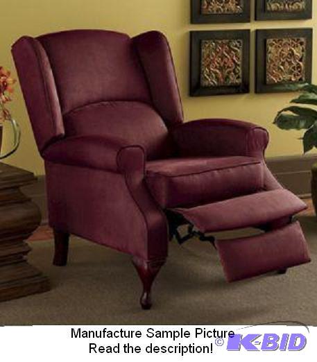 Burgundy Wingback Exclusive Recliner - 31&quo...