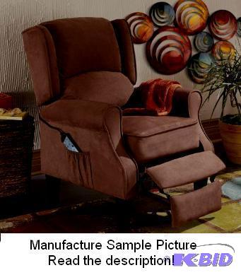Dark Brown Wingback Recliner Massage Chair - ...