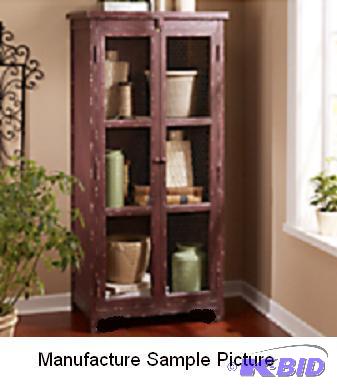 Rustic Merlot Two Door Cabinet -&nbspChic st...