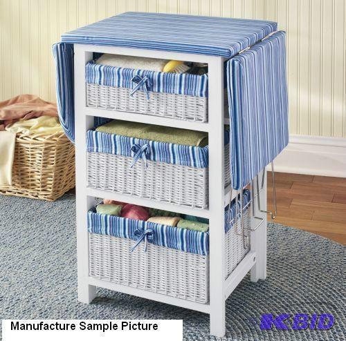 Blue and White Striped Woven Ironing Board Ca...