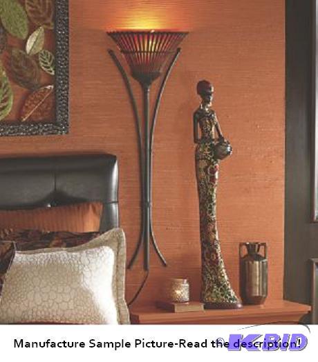 lot 48 image: Rattan Wall Lamp - A simple silhouette adds b...