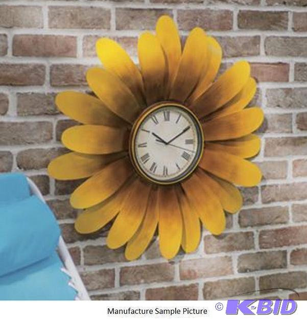 lot 62 image: Sunflower Clock - Time to add some sunshine ...