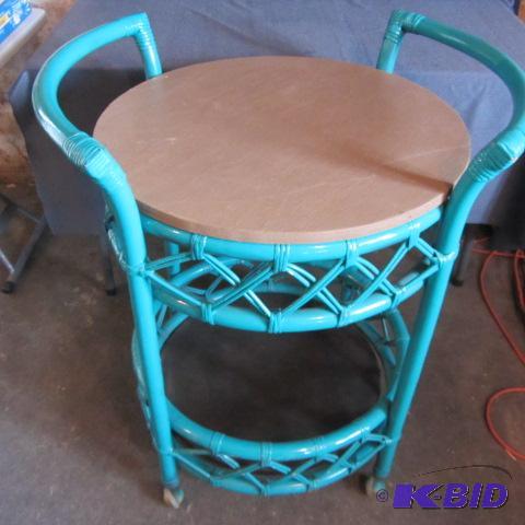 Rattan Rolling Bar