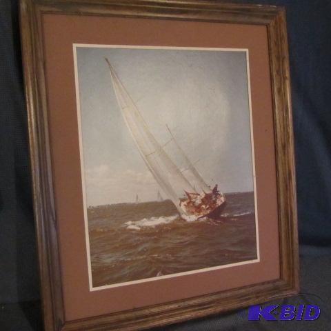 John F Kennedy Sailing Print