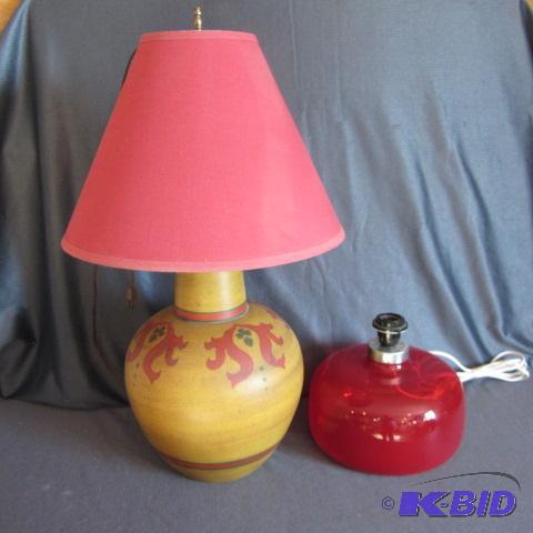 Blown Glass Lamp
