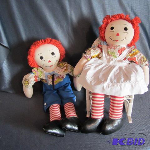Wicker Doll Rocker, Dolls