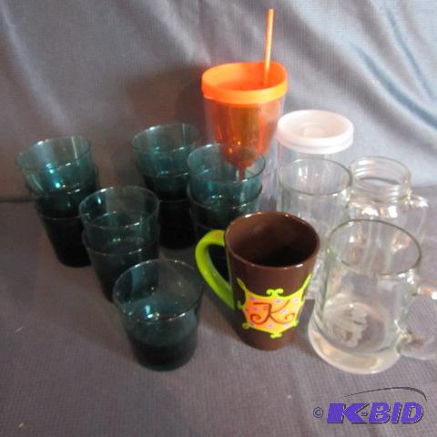 High Ball Glasses, Beer Mugs