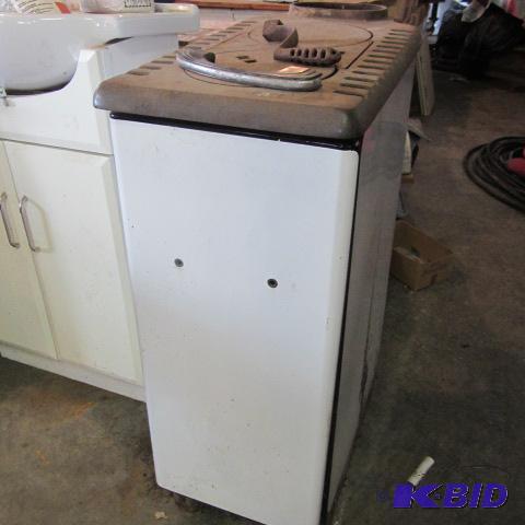 Vintage White Enamel Stove