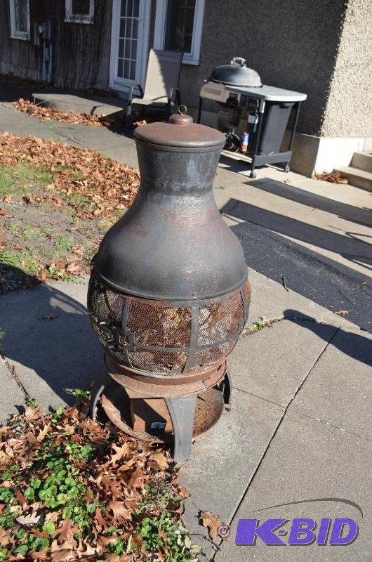 lot 127 image: Outdoor patio fireplace 45" tall...