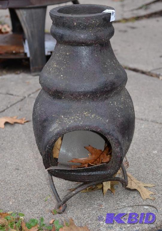 lot 128 image: Small Outdoor fire place  fire pit with chim...