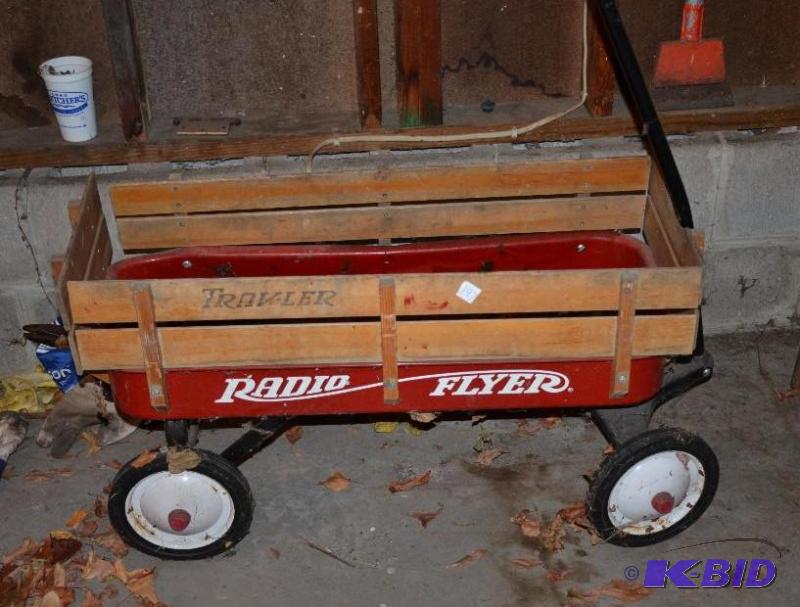 lot 197 image: Radio flyer wagon 35" long...