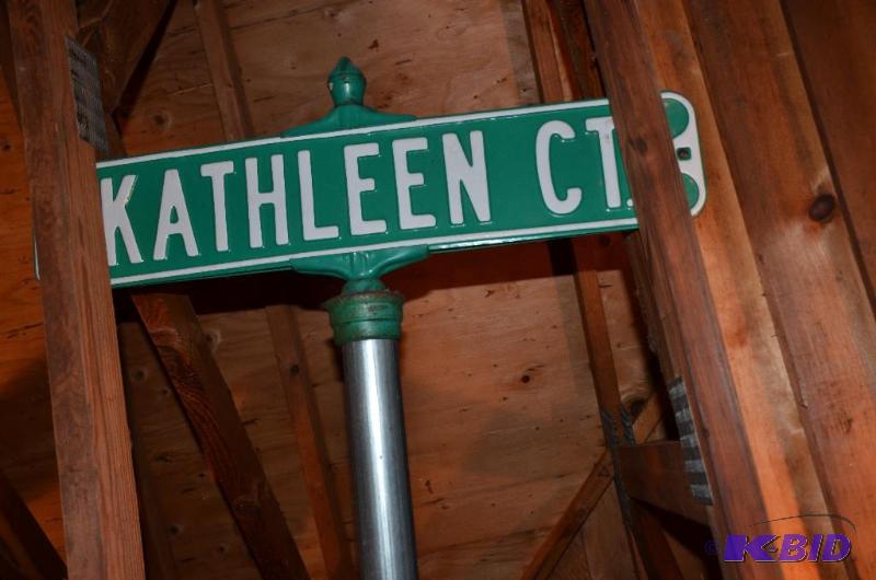 lot 211 image: Kathleen Ct. street sign 18" long with 1...