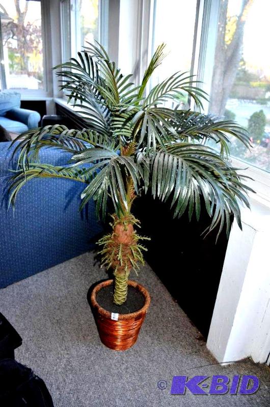 lot 49 image: Artificial palm plant 42" tall...