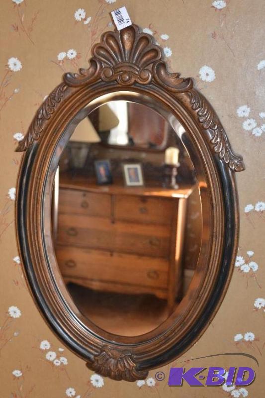 lot 74 image: wall mirror 16x25...