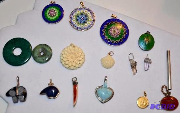lot 45A image: Glass discs from island of Murano, Italy, n...