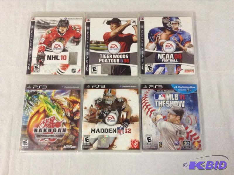 lot 37 image: 6 PS3 Games