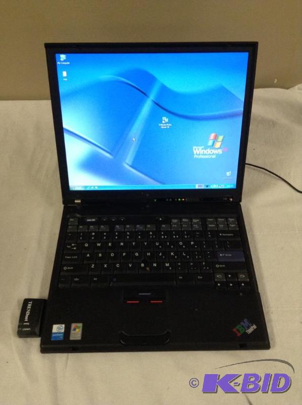 lot 81 image: IBM Thinkpad with Windows XP