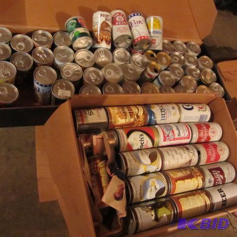 lot 100 image: Collectible Beer Cans