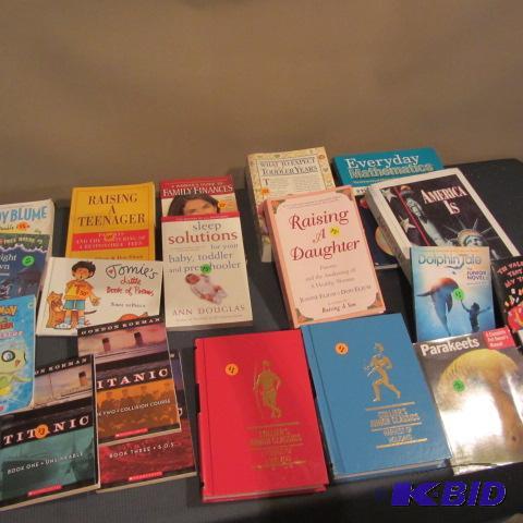 lot 113 image: Child Raising & Titanic Series Books