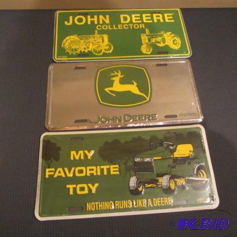 lot 29 image: John Deere License Plates
