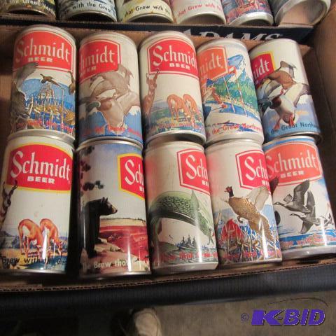 lot 95 image: Schmidt Beer Cans