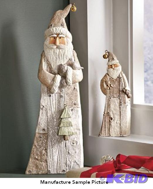 lot 106 image: Set of Two Santa Figurines -&nbspCrafted in ...