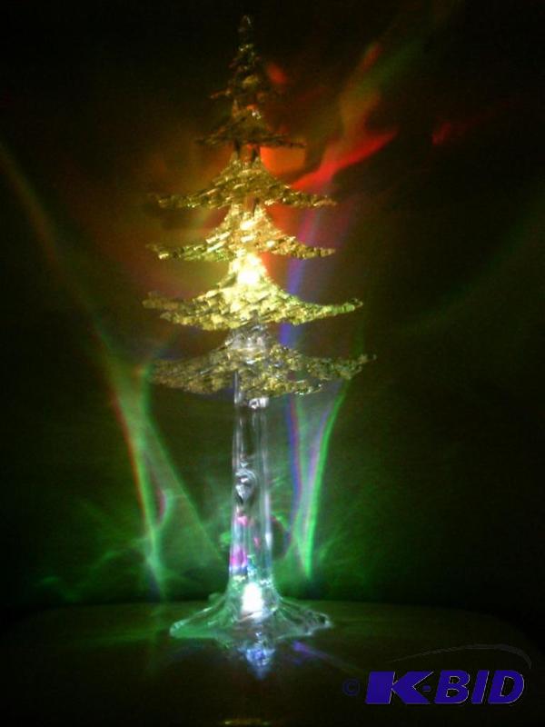 lot 108 image: Clear Plastic Tree - Changes colors - 19"...