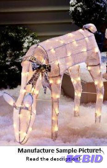 lot 24 image: Lit Doe - 24" h x 36" l - Has movin...